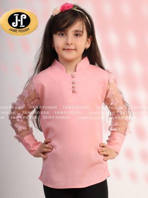 شومیز حریر لمه ای گیپور