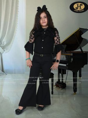 شومیز با شلوار با کمربند