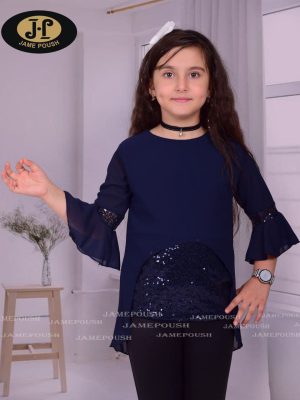 شومیز حریر شیفون پولکی با آستر لاکرا کش